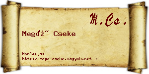 Megó Cseke névjegykártya